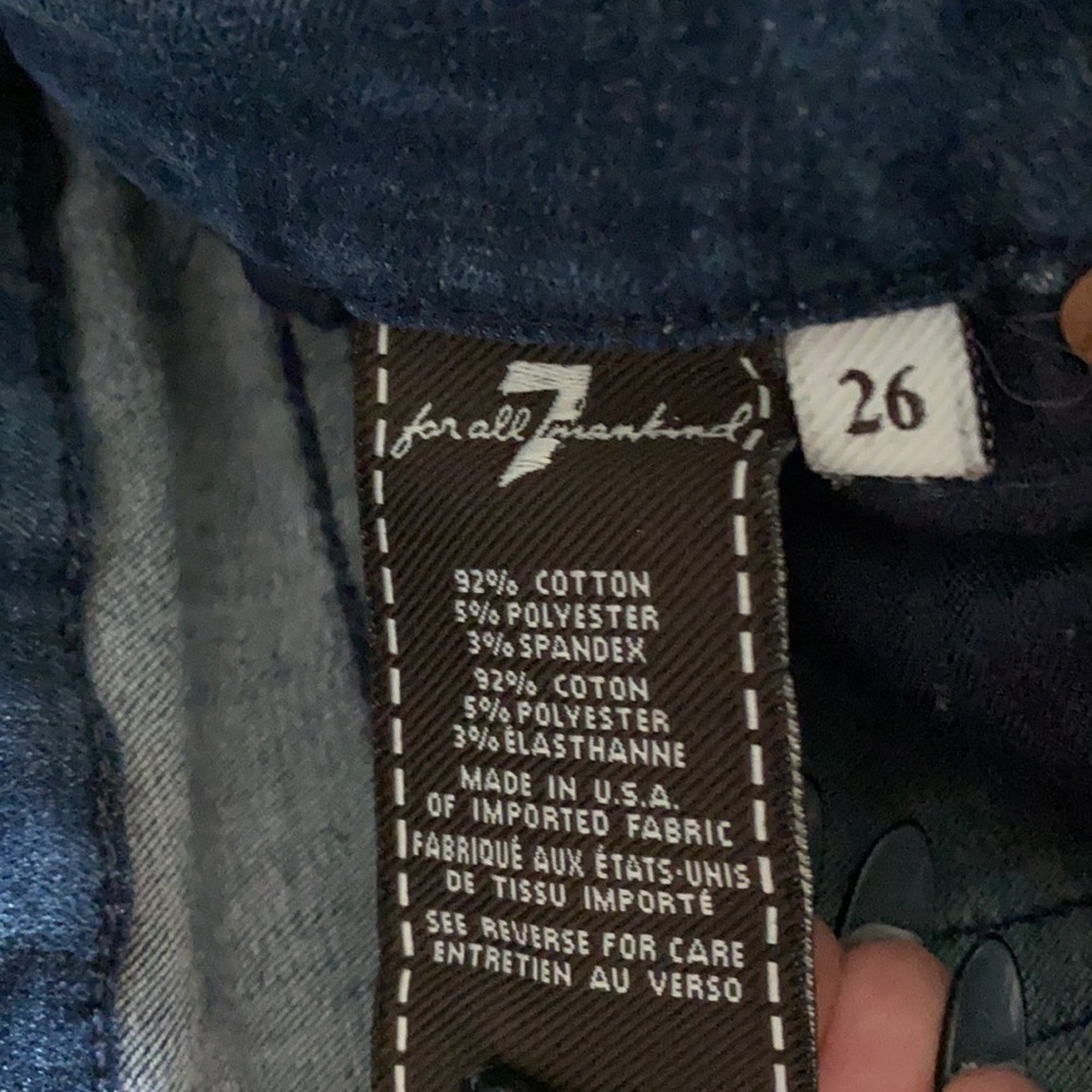 7 For All Man Kind Skinny Jean size 26 - Picture 4 of 4